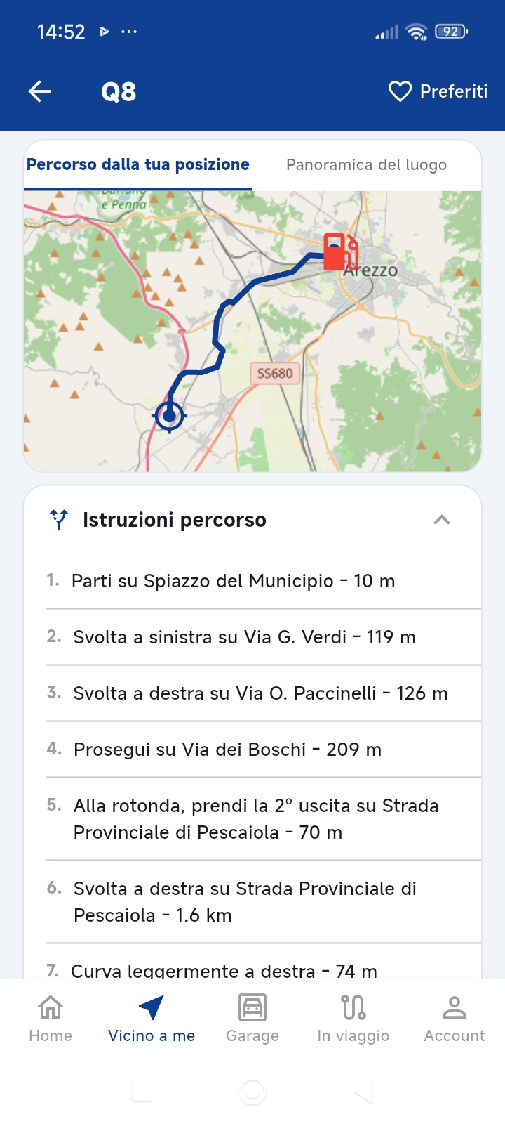 Distributore in mappa